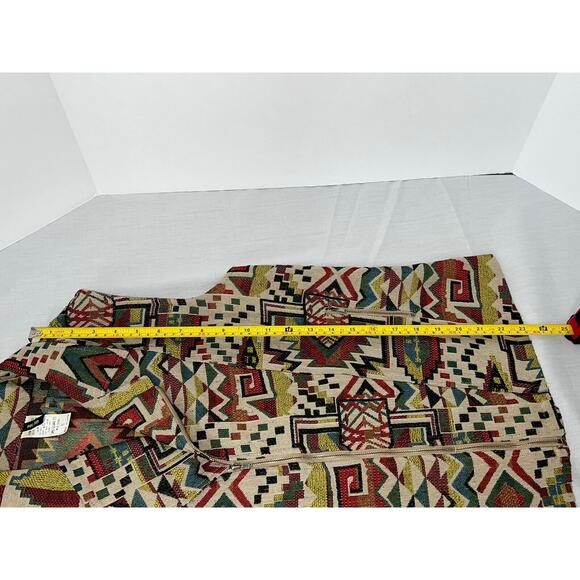 Aztec Vest Women’s Size Small Southwestern Tapestry West 36th Diagonal Zip Rodeo - Picture 5 of 13